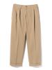 Beams Plus Men's Khaki Twill Two-Pleat Trousers, Size L, 38230130874