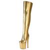 Luxury Over the Knee High Boots Women Platform Sexy 20cm Super High Heels Party Dance Club Shoes Ladies Gold Silver Long Boot