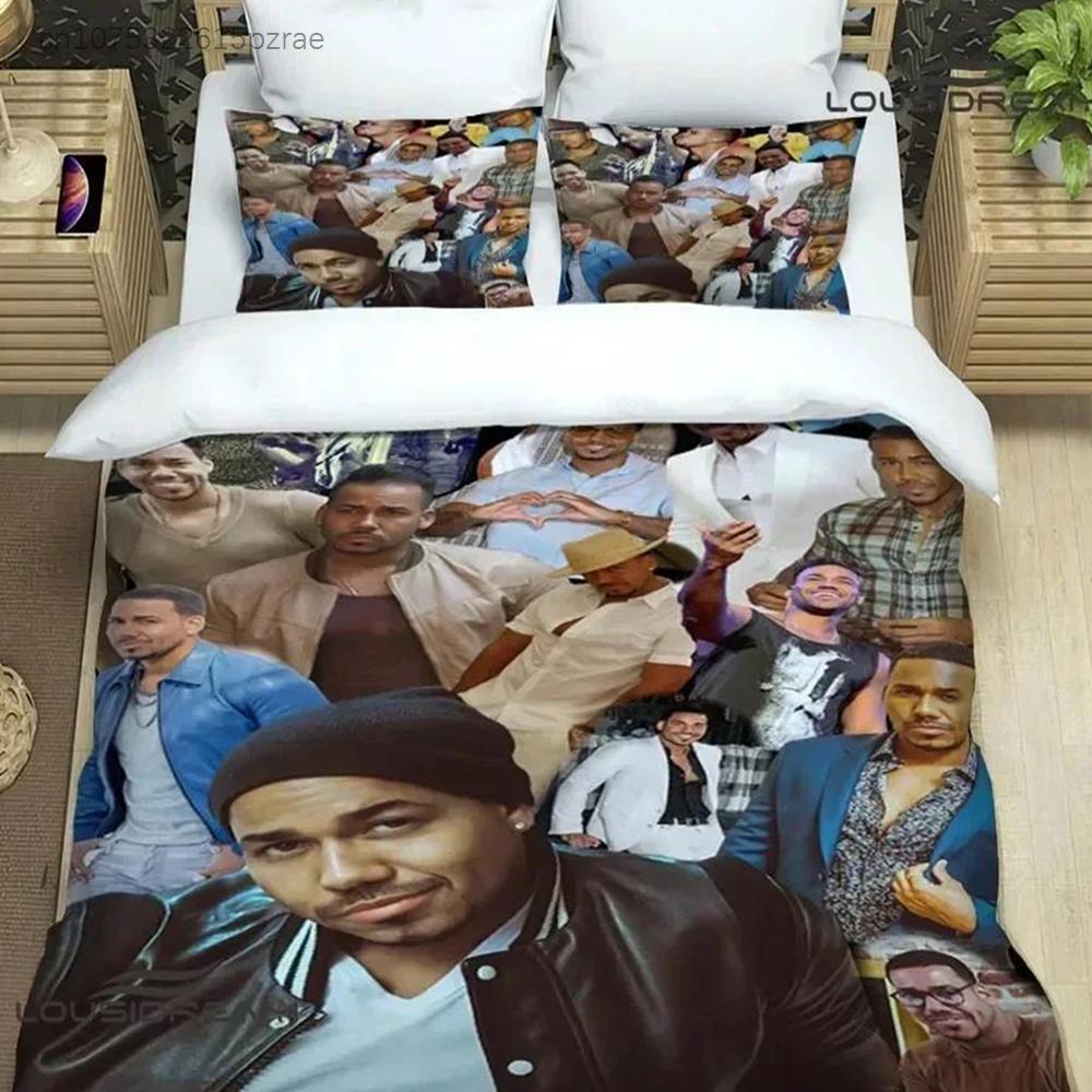 Lateinischer Sänger Romeo Santos Bettwäsche-Set Bedrucktes Bettwäsche-Set Mit Kissenbezug Bettdeckenbezug Weich Queen King Size Bettwäsche Heim-Geschenk
