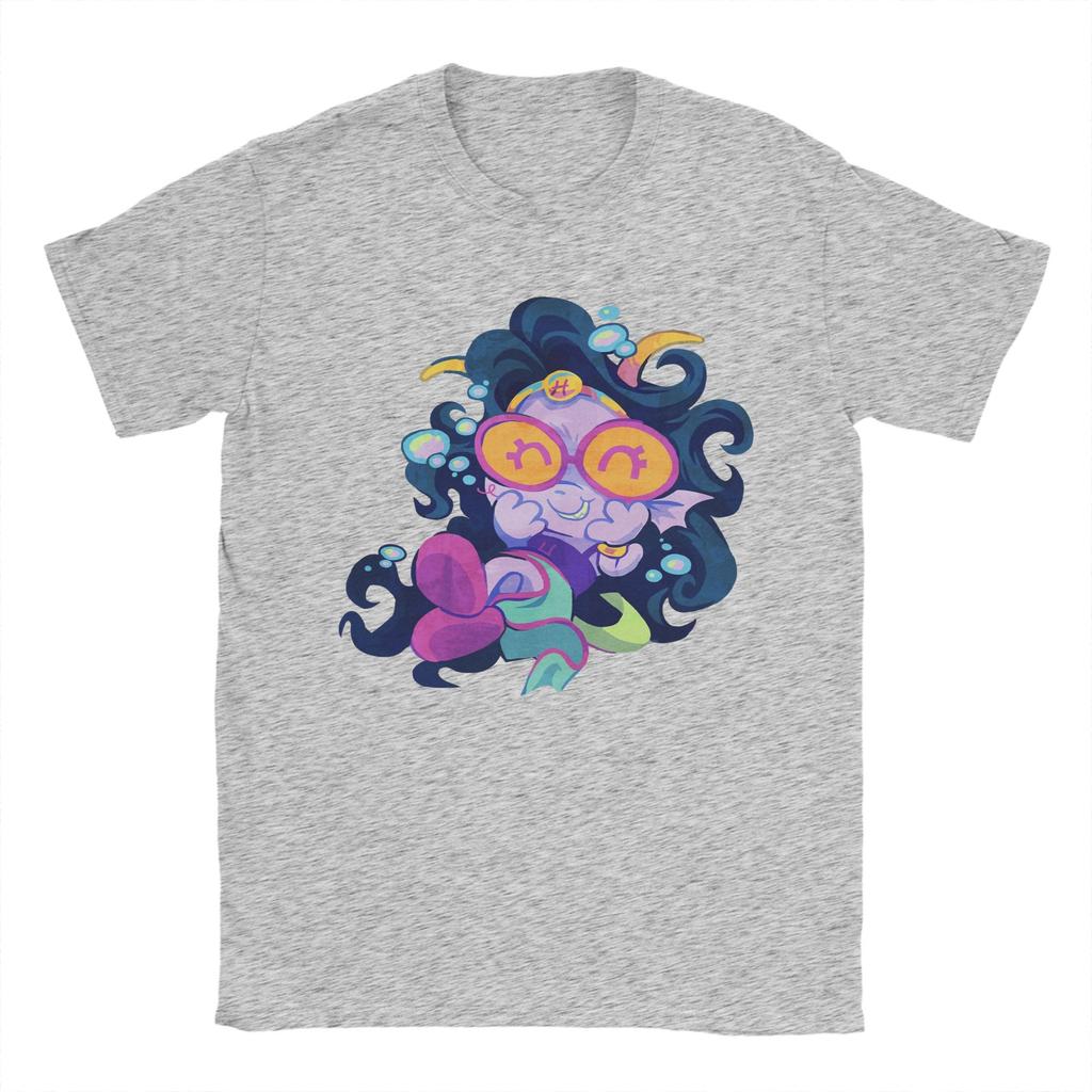 Feferi Piexes Manga Homestucked T Shirt  Harajuku T-Shirts Short-Sleeved Y2K Basic Tshirt Beach Comfortable Oversized Clothing