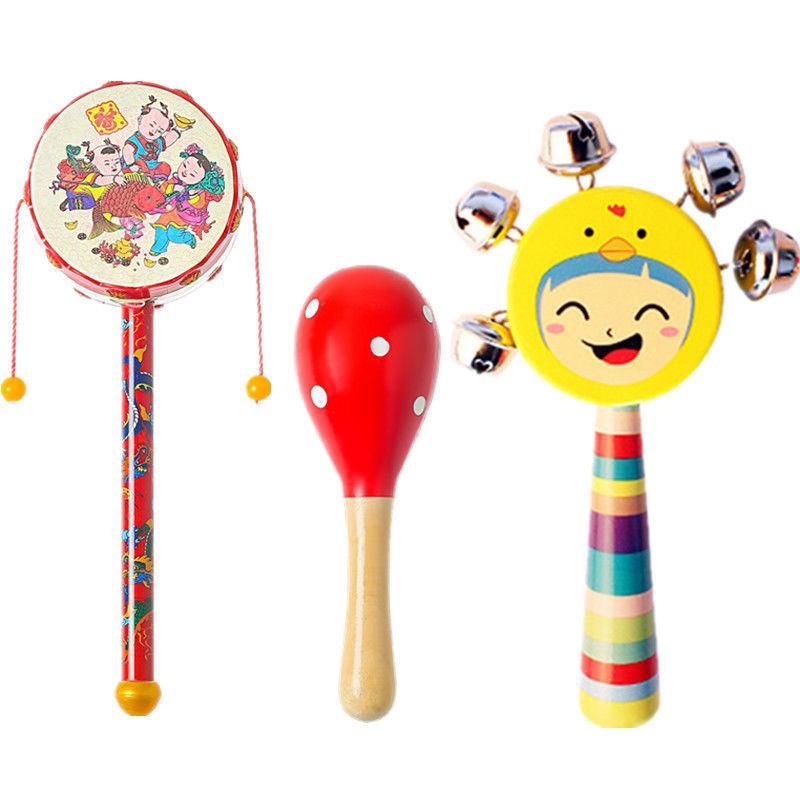 Newborn Baby Baby Soothing Rattle Grasp Training Toy Hand Bell Puzzle Early Education Hand Grip Gnaw Hand Grab