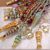 Collana Pesce Stile Boho Y2K per Donna Set da 3 Pezzi Carino Choker Stella Cuore Collari in Pietra Naturale Gioielli Estivi Trendy da Donna a Catena Lunga