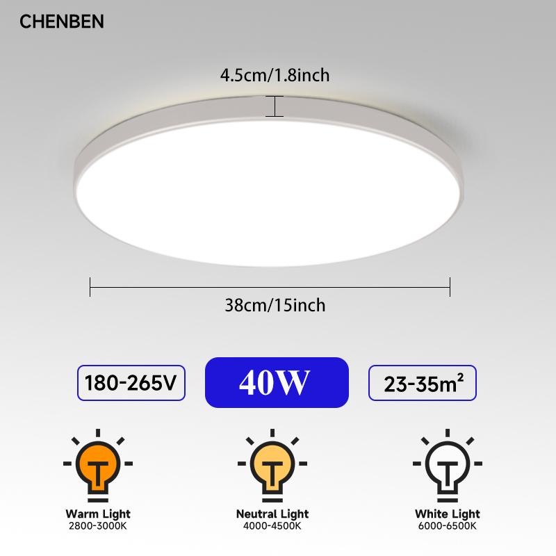 Led Ceiling Light 220V Modern Ceiling Lamp Led Ceiling Chandelier Panel Bathroom Lights Fixture For Living Room Kitchen Home Dec