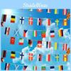Vibrant Euro 2021 Bunting 10m Polyester Flags For International Football Decoration
