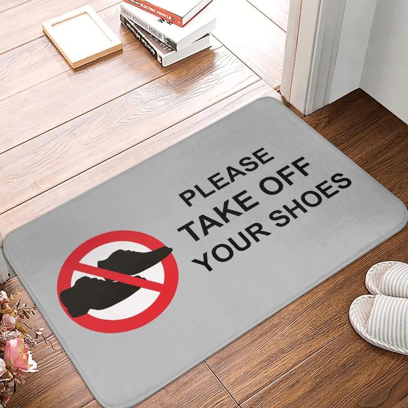 

Welcome Doormat Please Remove Your Shoes Entrance Rug Non Slip Mat Cozy Home Living Room Bedroom Entryway Floor Mat 50X80cm