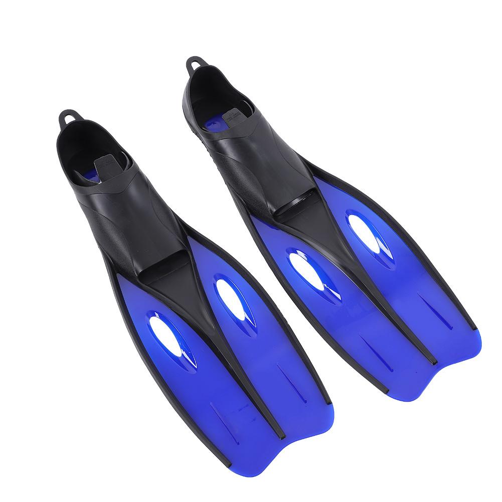TUO Profesionální potápěčské ploutve Odolné PP & TPR Dlouhé ploutve Potápěčský tréninkový doplněk Modré M