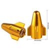 Small Rocket Head Aluminum Alloy Tire Valve Stem Cap - Dustproof & Anti-fouling