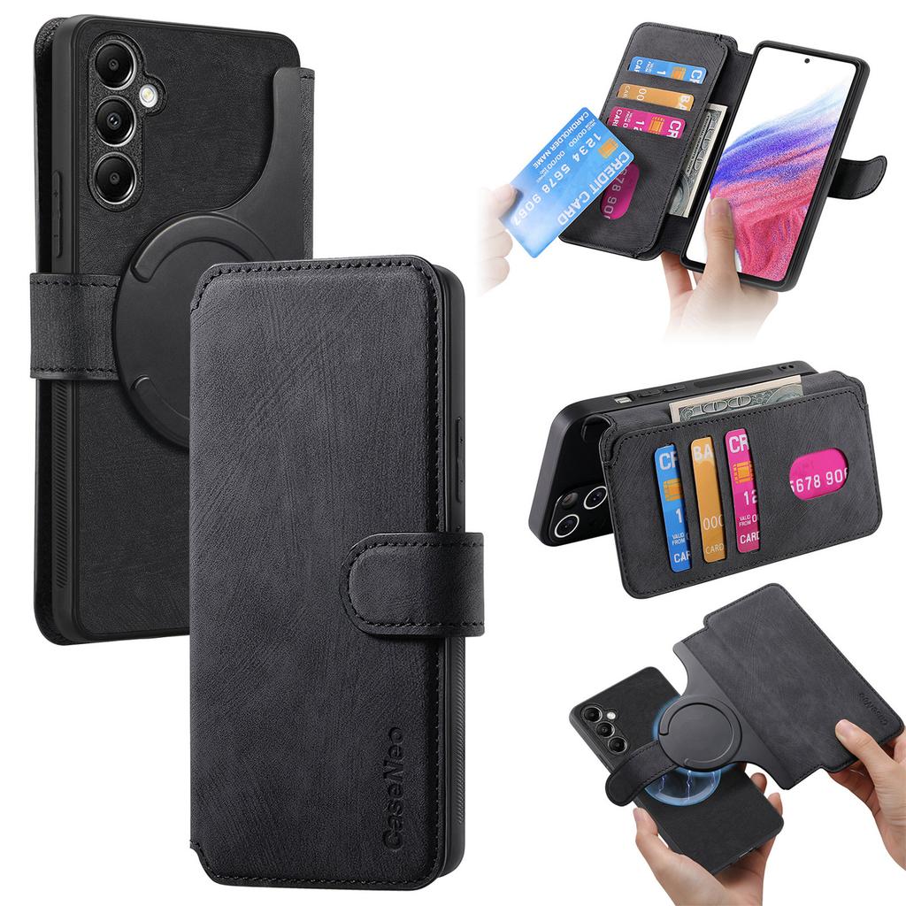 For Samsung Galaxy A14 5G Magnetic Case CASENEO Detachable Leather Phone Wallet Cover