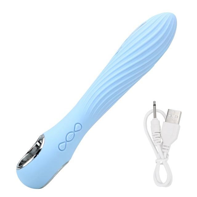 12 Frequency Electric Shocker Pulse Dildo Vibrator Female Masturbator G-Spot Vibrating Bullets Adult Sex Toys For Woman