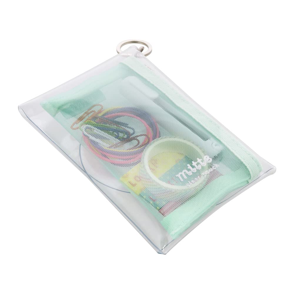 Sunstar Stationery Clear Mini Pale S2321599 Pouch, Mitte, Green,