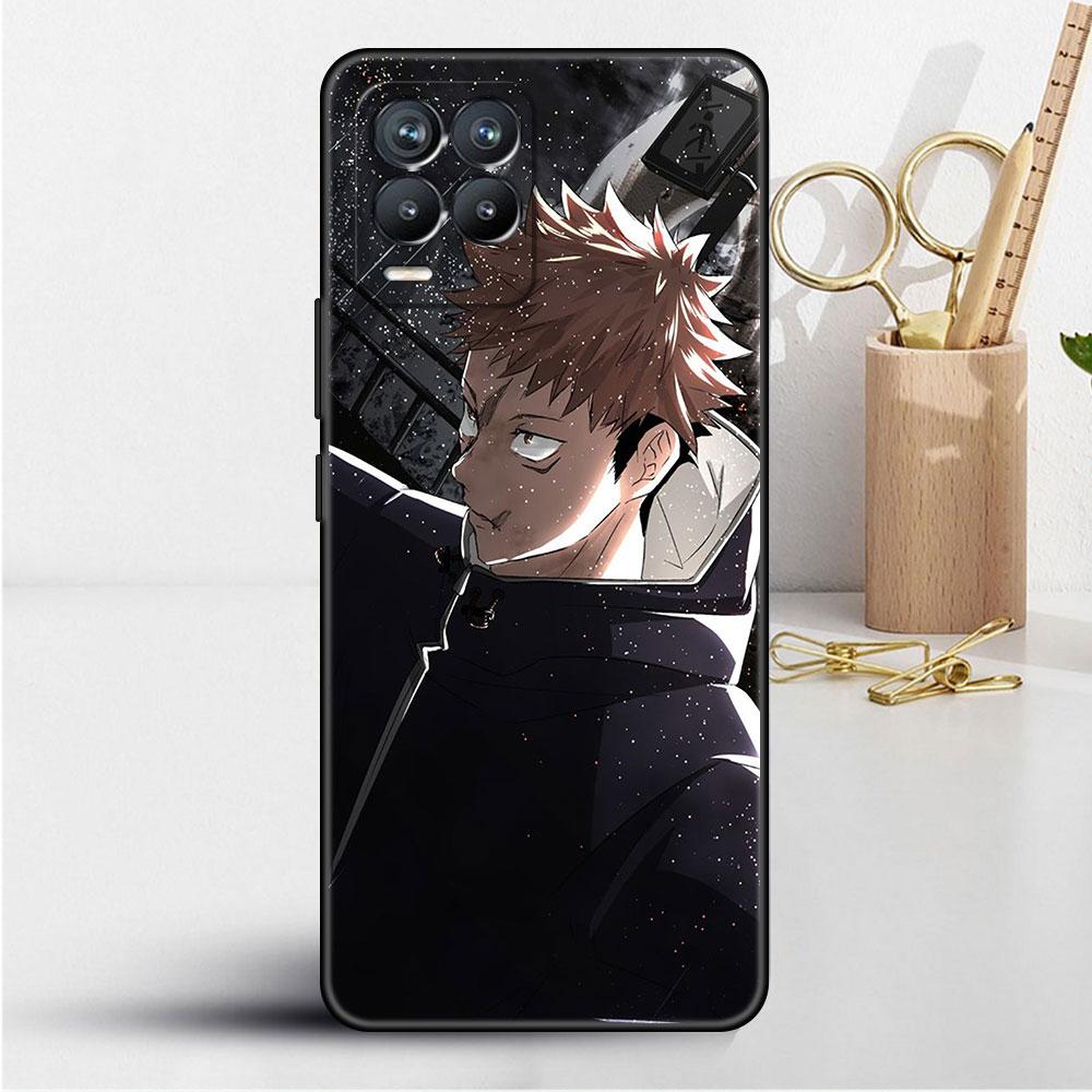 Süße Jujutsu Kaisen Anime-Hülle für Realme 8 C21y GT Neo 2 3 8i C21 7 C11 6 C12 C35 C3 GT 9 Pro C12 Silikon-TPU-Telefonabdeckung