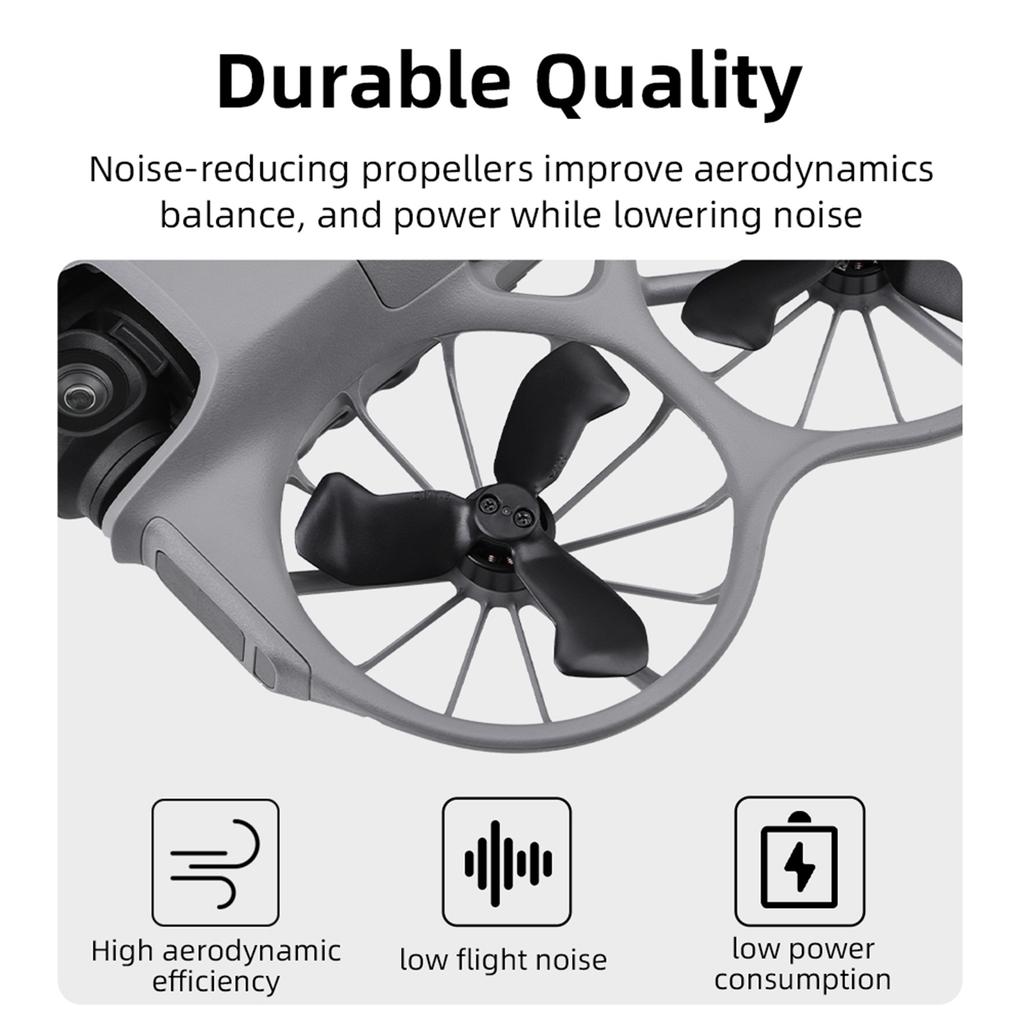 2pairs Propellers for DJI NEO 2 Drone Accessories Low Noise Wings Replacement Propeller Blades with Screws and Screwdriver Blade