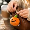 Funny Pumpkin Plush Keychain Toy - Soft Stuffed Doll with Random Expression, Halloween Accessory