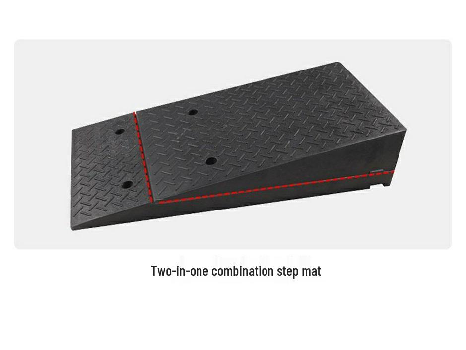 Household Rubber Threshold Ramp for Curbs and Slopes: Car and Road Edge Climbing Pad