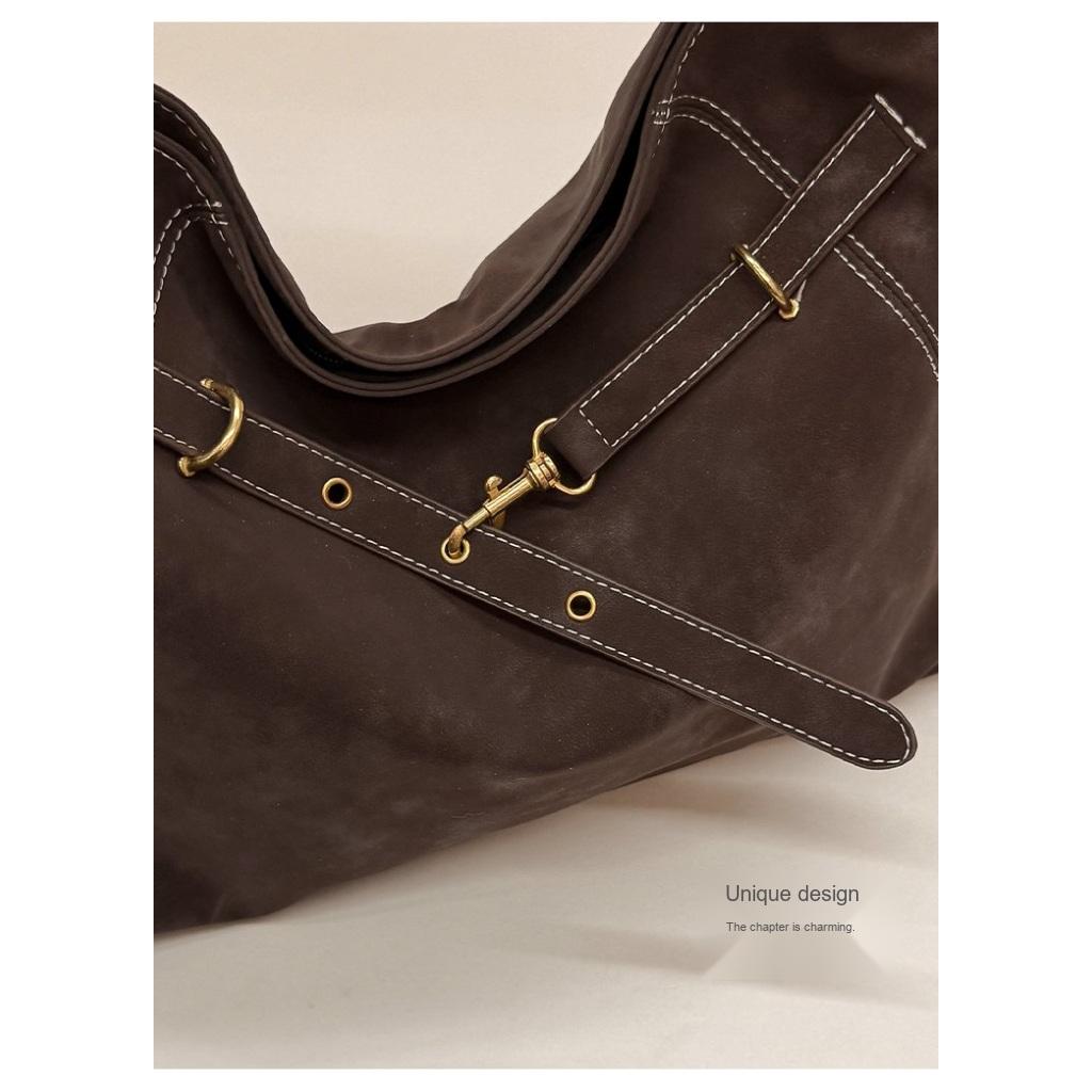Shoulder Bag Women PU Large Capacity Adjustable Strap Daily Commute