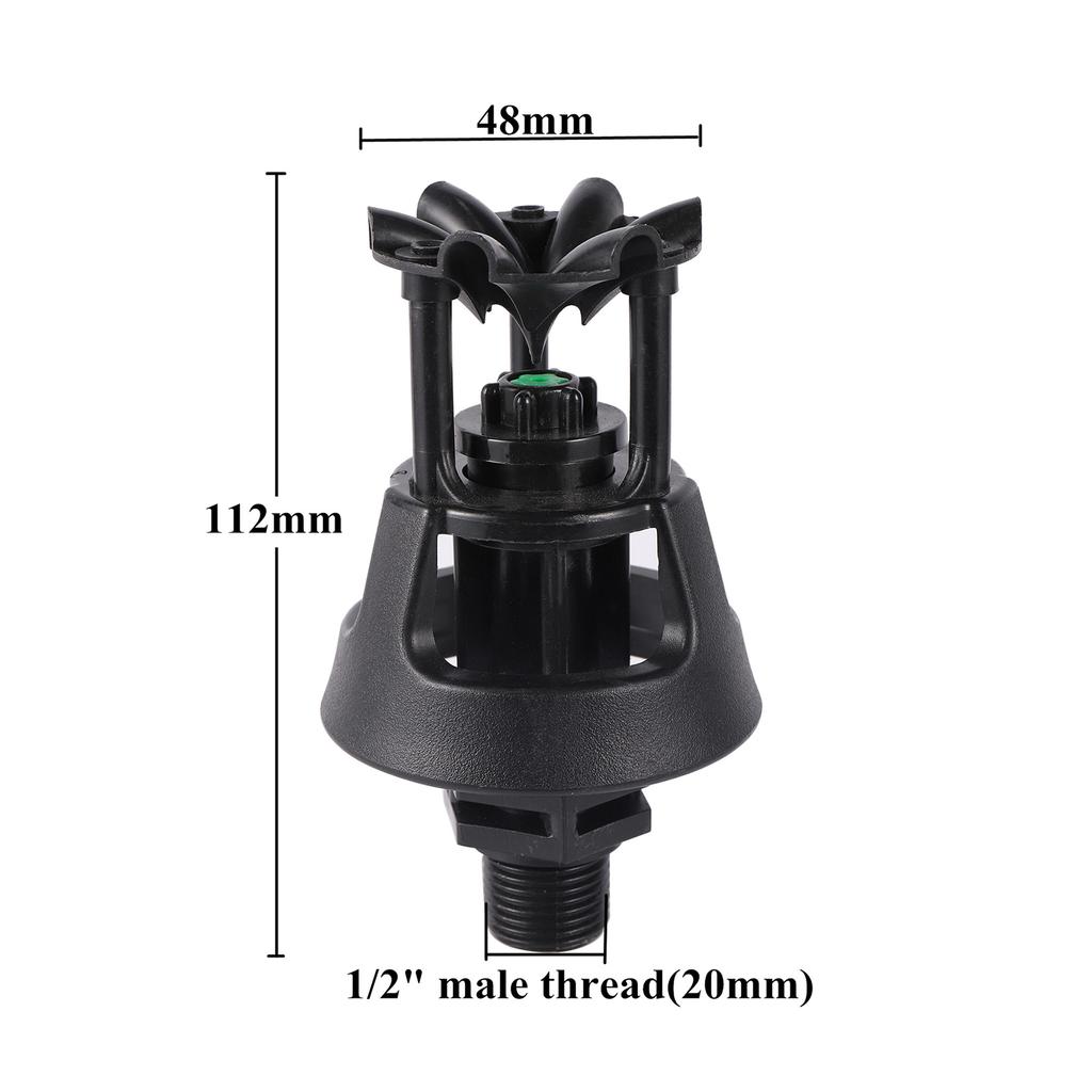 Garden Automatic Rotating Sprinkler Stainless Steel Tripod Irrigation Stand 360-Degree Water Jet Garden Lawn Sprinkler Tool 1Pc