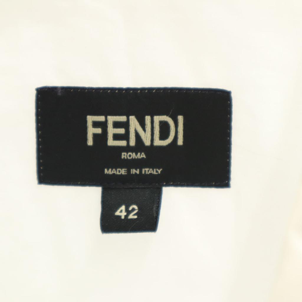 FENDI made in Italy Long sleeve Cotton shirt 42 white Men's Used