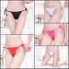 Panties Thong T-pants Real Person, Underwear Side Strap Multi-colored Lady Fun Open File Temptation Fun Panties