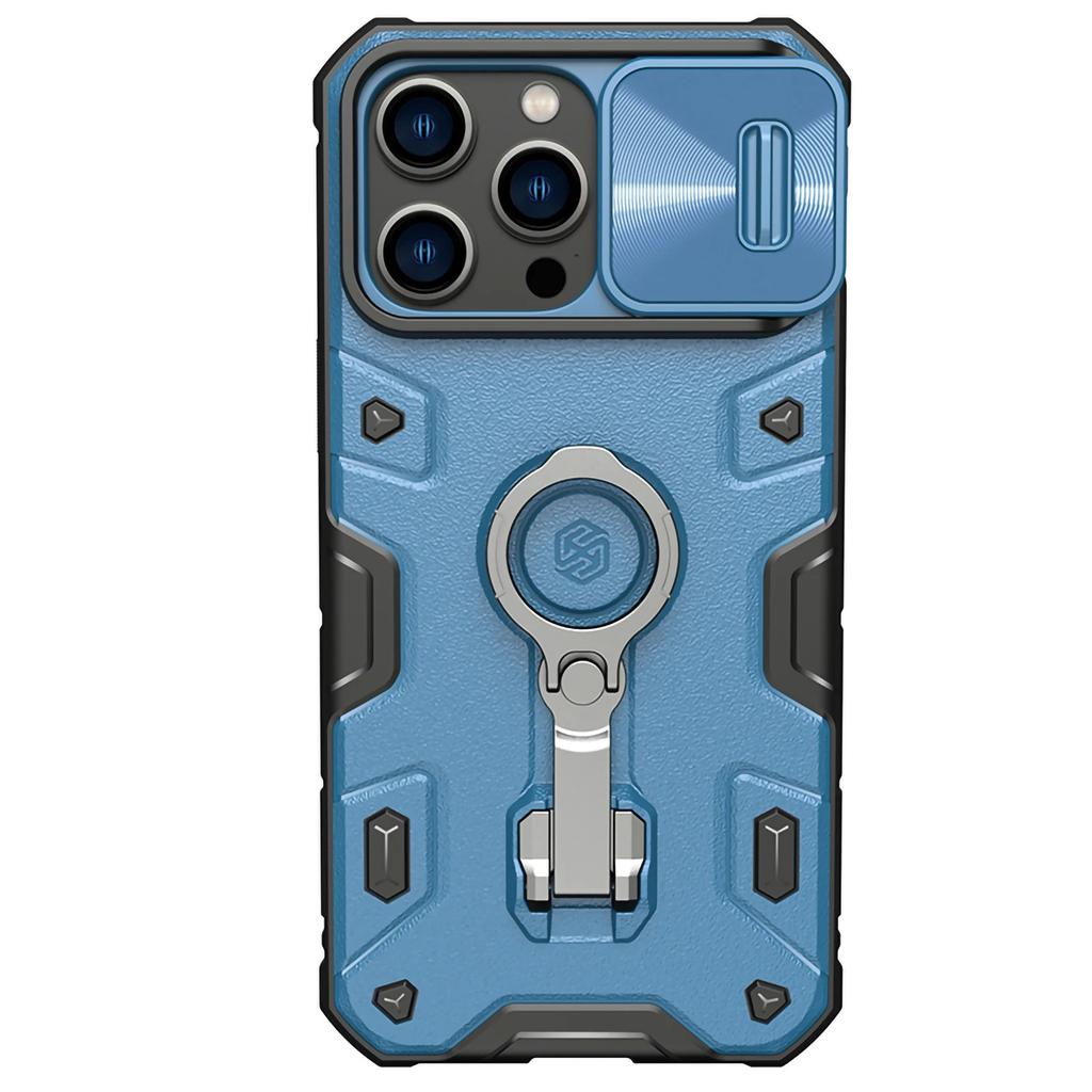 Für iPhone 14 Pro Max Hülle NILLKIN CamShield Armor Pro Hülle mit Kameraabdeckung und Ständer Stoßfest für iPhone 14Pro Max