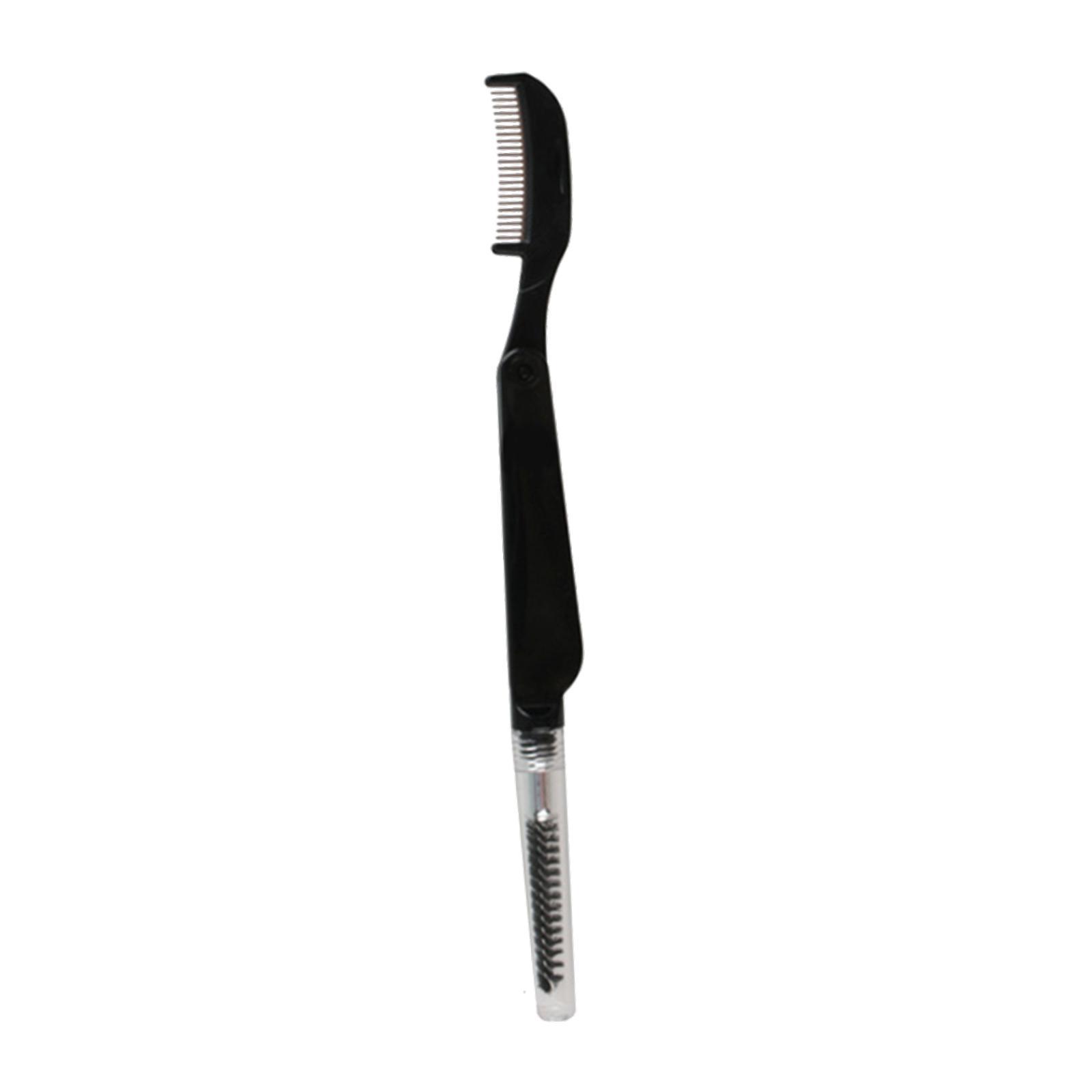 Fly Tying Tools Hook Tying Device Reusable 2 in 1 Lightweight Folding Comb and Brush Fly Tying Brush Fly Tying Equipment чёрный