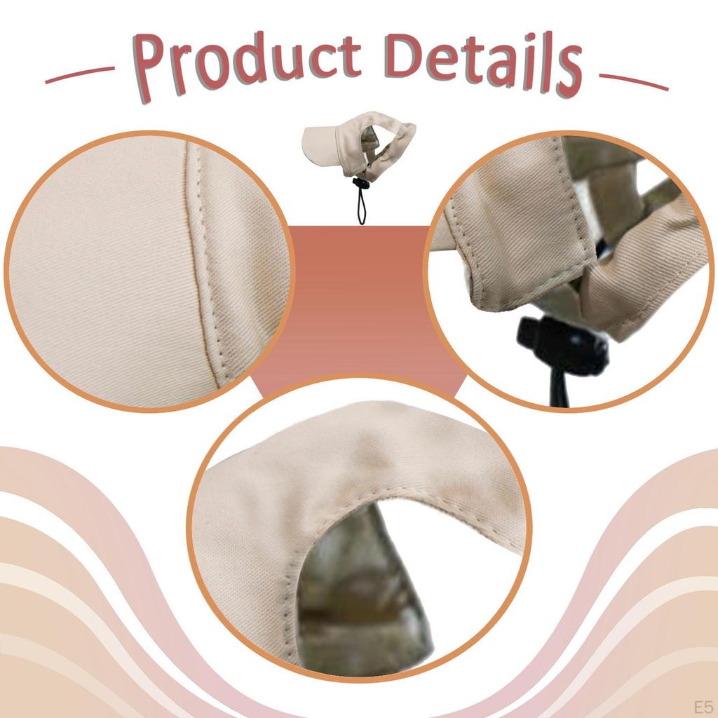 Adjustable Dog Baseball Cap Made of Breathable Canvas with A Wide Brim, Windproof Closure And Ear