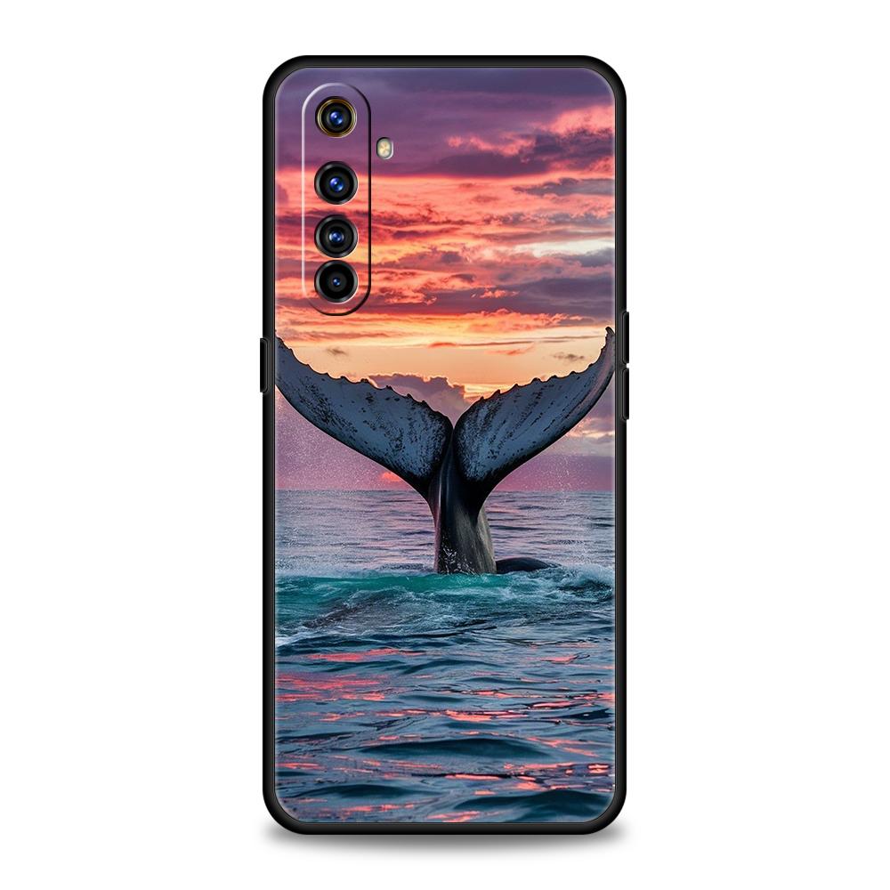 Havsvalhaj Simmande För Realme GT Neo 2 3 3T 5 Fodral För Realme 12 11 5G 10 9 8 5G 7 6 GT5 GT3 GT2 Pro Plus C25 C35 Skydd