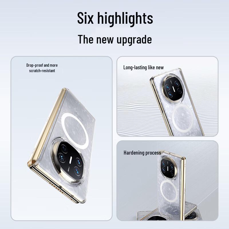 Huawei Mate X6 Transparent Magnetic Foldable Case