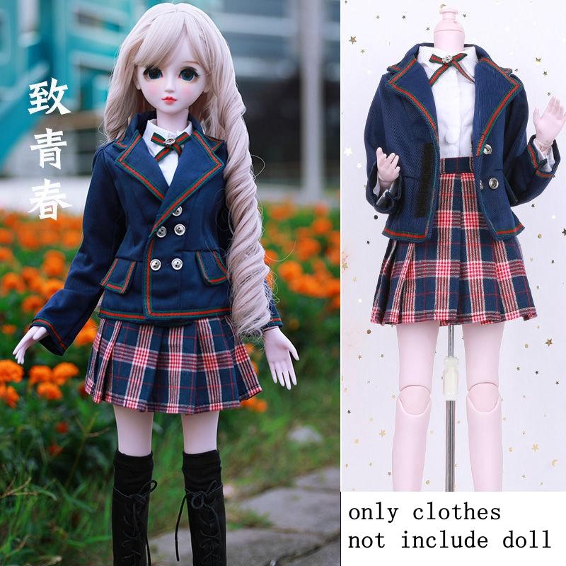 60CM BJD Puppe Niedliche Kleidung Nur Puppenkleidung für 1/3 Puppenzubehör DIY Kinderspielzeug Kawaii Mode Puppenzubehör Spielzeug