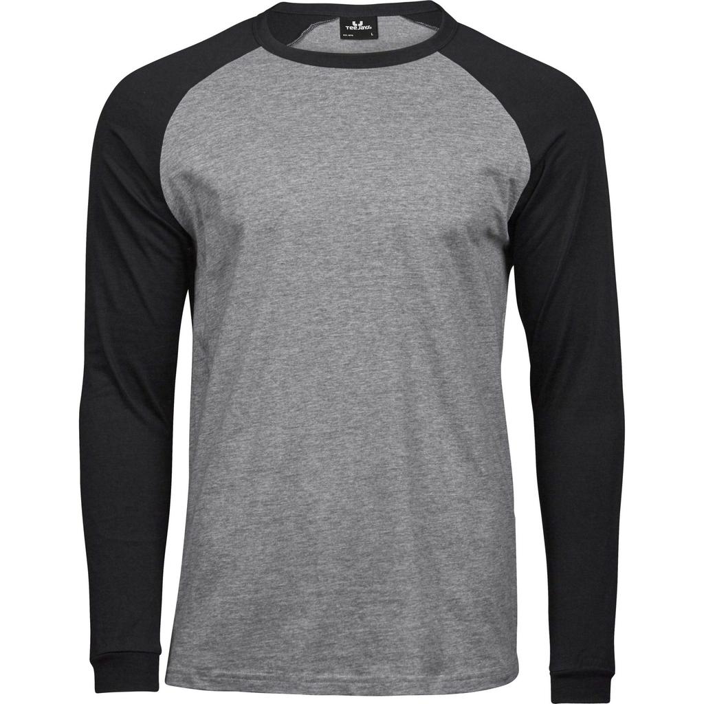 Tee Jay Mens Heather Baseball T-Shirt