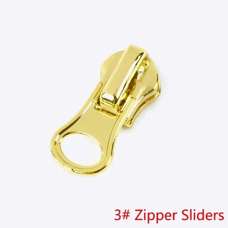 5/10/20Pcs 3# 5# 8# Zipper Slider for Metal Zippers Tapes Decorative Zips Head Pull Repair Kits DIY Garment Sewing Accessories