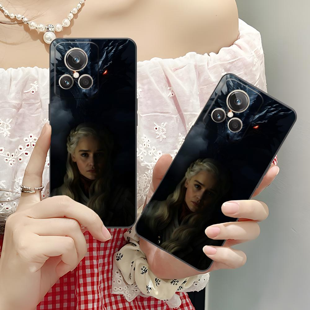 Dragon Queen Matte TPU Mobile Phone Case for Realme GT 8 Neo Pro C75 73 71 C67 65 C55 53 C35 31 C20 15 Colorful Cover