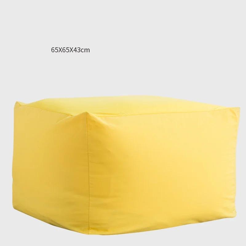 Japanese Style Soft Lazy Sofa Cozy Single Chair Unfilled Lounge Bean Bag Sofa Cover Home Pouf Couch Tatami Living Room Furniture