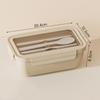 Microwave-Safe Bento Box With Leakproof Lid Dual Compartment Office Lunch Student Meal Prep Travel