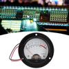 VU Meter Retro Pointer Dial Round Backlight VU Level Audio Meter Testing Equipment