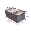 Foldable Cotton & Linen Storage Box for Jeans, Books, and Underwear