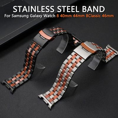 Business Stainless Steel Bracelet for Samsung Galaxy Watch 8 40mm 44mm 8Classic Men Luxury Strap for GALAXY Ultra 47mm 2025 Band