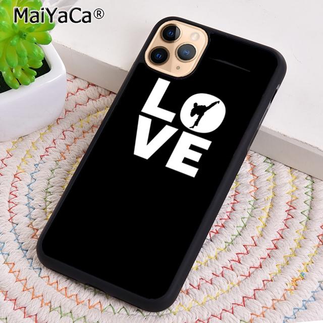MaiYaCa Kung Fu Taekwondo Karate Phone Case For iPhone 17 Air 16 15 Plus 11 12 13 14 Pro Max Shell Coque