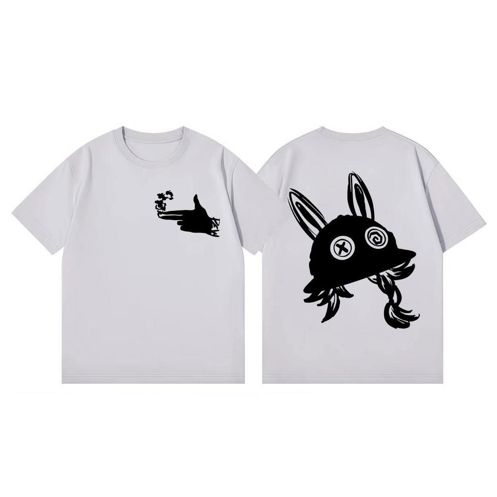Arcane Game Double Sided Graphic T Shirts Men Women High Quality Fashion Oversized Tshirts Summer Casual Short Sleeve Tshirt