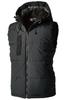 TS DESIGN Reflective Fiber Down Vest for Charcoal 1928 25 4L Autumn/Winter, Gray,