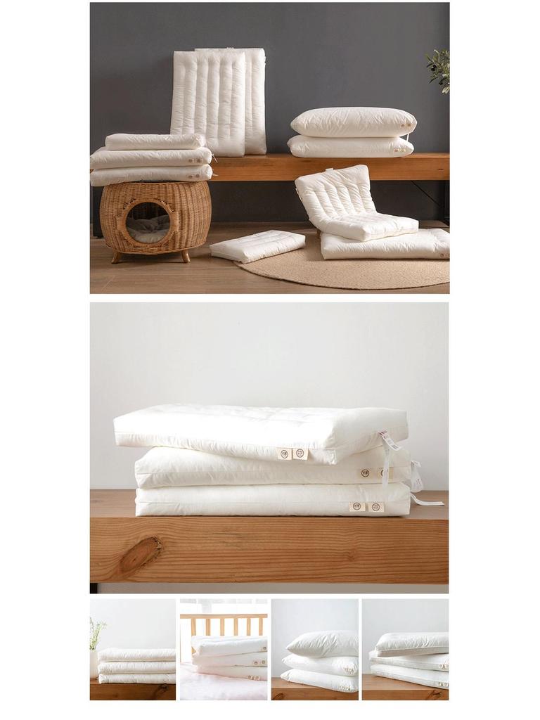 Duo Xi Ai Mei Children's Cotton Pillow - Medium/Low Softness for Home/Hotel.