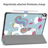 For iPad Pro 11 (2025)/11 (2024) Case Trifold Stand PU Leather Pattern Smart Tablet Cover