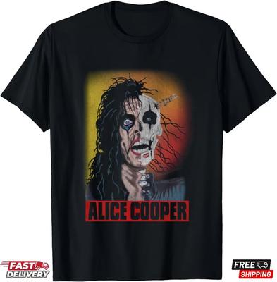 Alice Cooper Music Tour 2025 T-Shirt, Ver12 Family Fans Gift Shirt Unisex T-Shirt