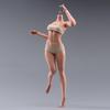 Scale Seamless Female Figure 12 Inch Super Flexible Steel Frame Construction Silicone Smooth Skin Miniature Action Figure Doll with Detachable Feet