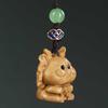 Sandalwood Zodiac Dragon Keychain Pendant for Men & Women - Year of the Dragon Ornament