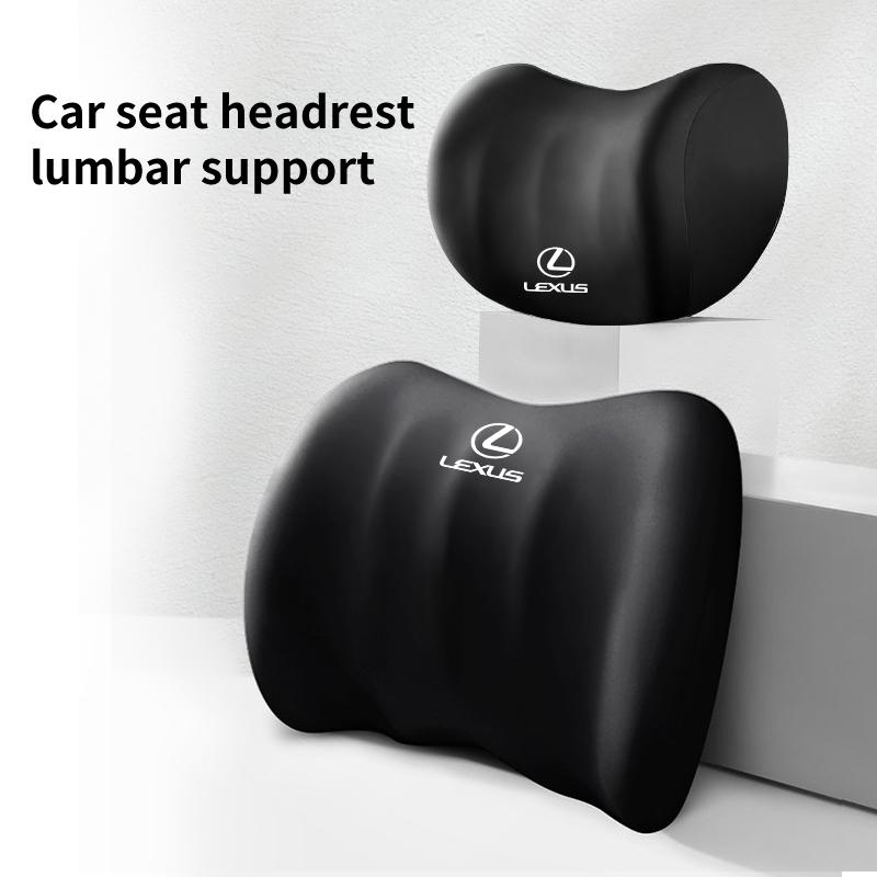 Car Seat Headrest Memory Foam Neck Pillow Lumbar Backrest Accessories For Lexus IS250 IS200 CT200h GS300 LS430 RX450h LX570 IS30 ACL1