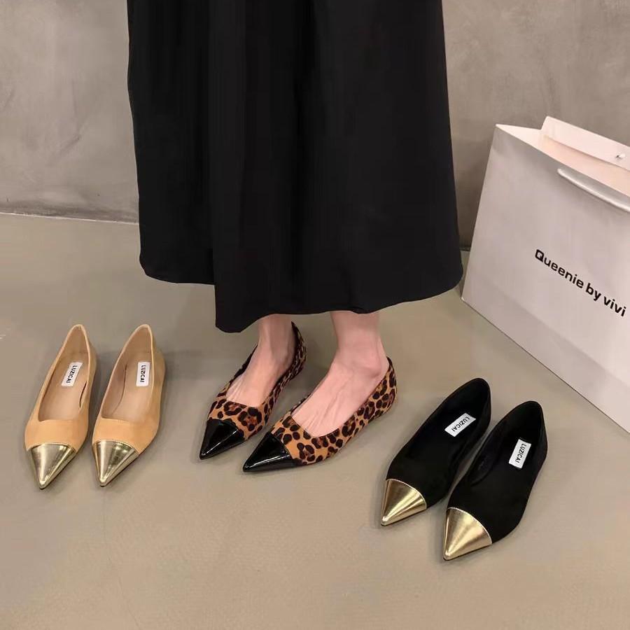 Foreign style gentle wind flat-soled fairy shoes summer skirt single shoes small fragrant temperament pointed shoes