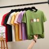 Harajuku Cute Cartoon Print Short Sleeve T-shirts for Women 2025 Summer Casual Loose Student T Shirt Young Girl Y2k Tops