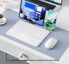 BOW Hangshi X19C Silent Touch Bluetooth Keyboard for Apple & Huawei Tablets - Ideal for Office and Girls' Use