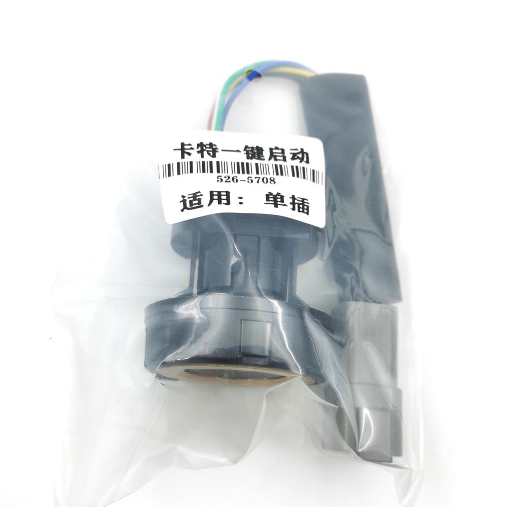 OE: 526-5708 5265708 6Pin Excavator Push Button Starter Ignition Switch Assembly For CAT 320GC 323GC 336GC 345GC