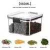 Transparent Plastic Food-Grade Storage Jar for Candy, Tea, Grains, and Cereal